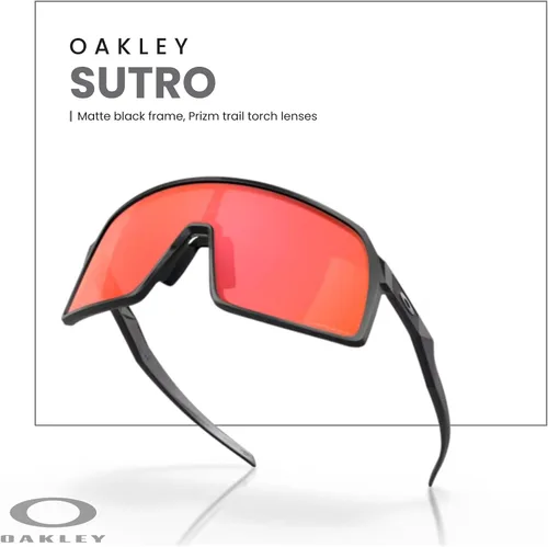 Vista 139 de Oakley Sutro OO9406 / OO9462 - Lentes de sol para hombre, kit de correa de accesorios, bolsa de microfibra