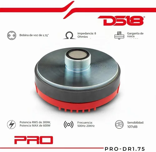 Vista 2 de DS18 Audio PRODR1.75 DS18 - Destornillador de titanio de 1.75 pulgadas