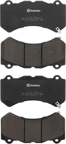 Vista 3 de Brembo P37018 Juego de pastillas de freno de disco delantero de acero de aleación Low-Met CADILLAC/CHEVROLET/DODGE/JEEP/NISSAN OE# 00K68144427AB