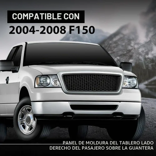 Vista 9 de G-PLUS Cubierta del Panel del Bisel del Tablero Lado del Pasajero Guantera Superior Compatible con Ford F150 2004 2005 2006 2007 2008 Beige