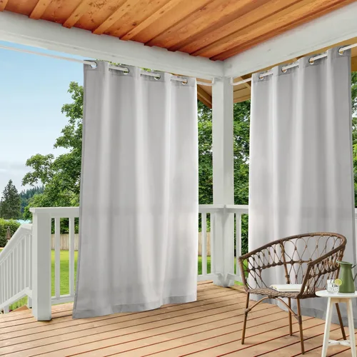 Vista 215 de TOWN & COUNTRY BASICS Cabana Cortinas Sólidas de Peso Pesado para Interiores y Exteriores, Opacidad de Filtrado de Luz con Parte Superior de Ojales