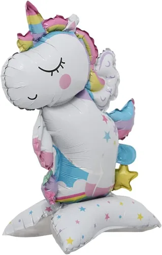 Vista 9 de Selfstand Globos de Papel de Aluminio 3D de Animales Zorro Koala León Elefante Panda Vaca Conejo Dinosaurio Triceratops, Estegosaurio, Pelota