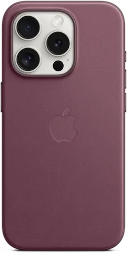 Vista 3 de Apple Funda FineWoven para iPhone 15 Pro con MagSafe - Mulberry