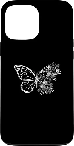Vista 24 de Butterfly with Flowers Design Butterflies Flower Lover Case for iPhone 16