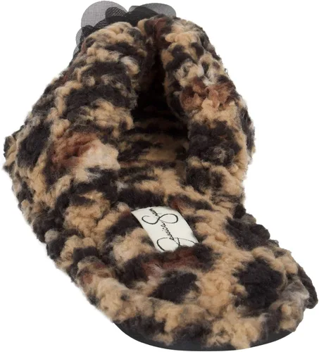 Vista 6 de Jessica Simpson - Pantuflas de espuma viscoelástica, afelpadas, para mujer, con suela antideslizante