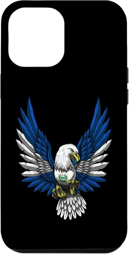 Vista 10 de Funda para iPhone 12 mini con bandera de El salvador y águila salvadoreña