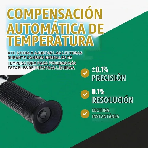Vista 4 de Ade Advanced Optics RHB-10ATC-1 Refractómetro Brix 0-10% ATC 4 SAP, refrigerante CNC