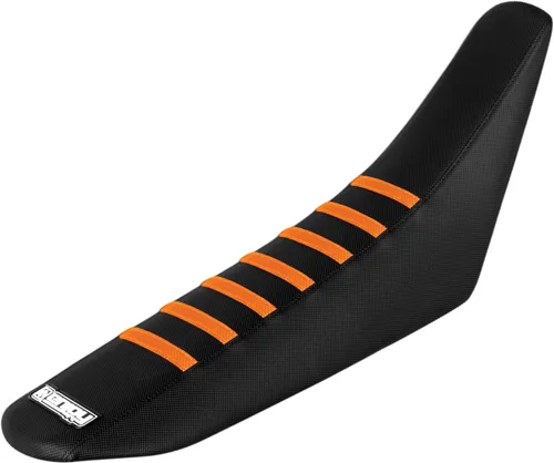 Vista 4 de Enjoy Mfg Funda de asiento compatible con KTM SX85 SX 85 2006-2012 - All Black/Black Ribs #89