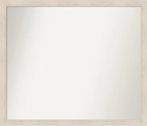 Vista 269 de Amanti Art Espejo personalizado, espejo de baño estrecho Alexandria White Wash, espejo de pared o espejo de tocador de baño sobre el fregadero