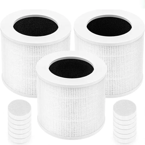 Vista 4 de Core Mini filtro de repuesto compatible con LEVOIT Core Mini purificador de aire, 3 en 1 H13 grado Core Mini-RF True HEPA filtro para Levoit filtro