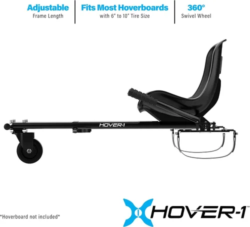 Vista 4 de Hover-1 Accesorio para Buggy Hoverboard - Compatible con la mayoría de los hoverboards eléctricos de 6.5" y 8", control de rueda trasera operado a