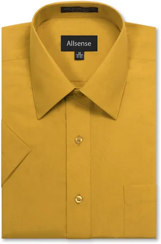 Vista 8 de Allsense Camisa de vestir de manga corta de ajuste regular para hombre