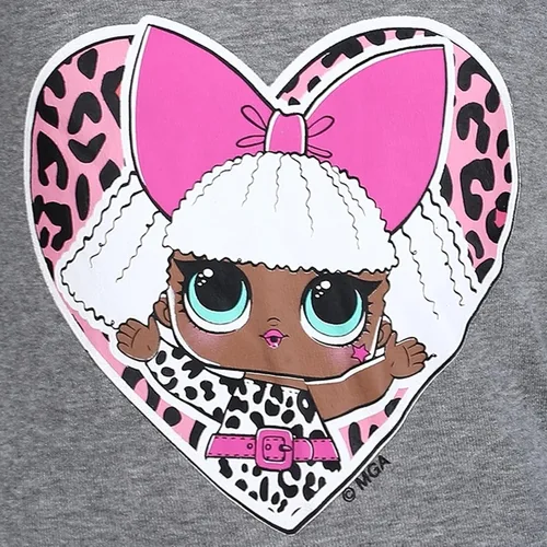 Vista 2 de L.O.L. Surprise! Muñecas 2 piezas sudadera y leggings conjunto para niñas - grisrosa