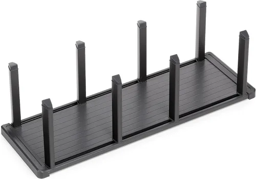 Vista 8 de Emuca - Organizador de platos para muebles con capacidad para 13 platos, plástico gris, plástico