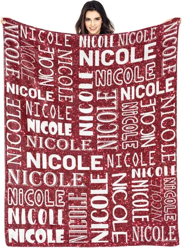 Vista 10 de Dr.TOUGH Mantas personalizadas para niños, mantas y mantas personalizadas con nombre para niños y adultos (color 01, 30 x 40 pulgadas)