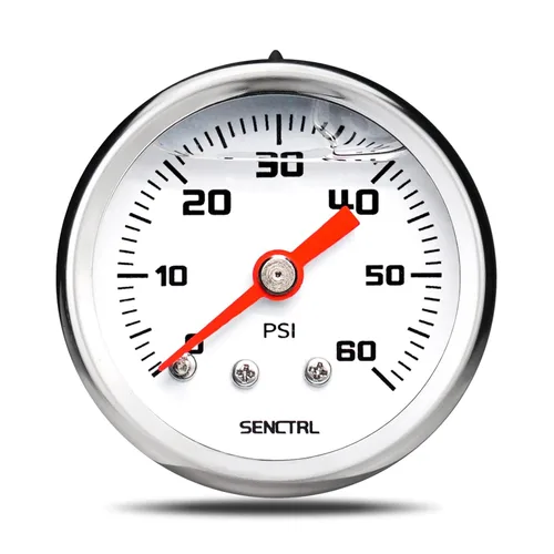 Vista 7 de SENCTRL Kit de manómetro de presión de combustible de 15 PSI para línea de combustible de 3/8, esfera negra, motores de carburador, motores