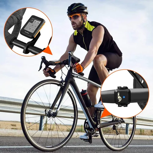 Vista 5 de COOSPO Paquete GPS Bike Computer BC200 Cadencia Sensor de Velocidad Bluetooth ANT+Ciclismo RPM Sensor BK467