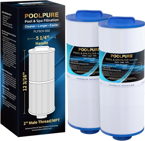 Vista 11 de POOLPURE 5CH-502 Filtro de spa de rosca fina que reemplaza a PPM50SC-F2M, Marquis Spa 20041, 20091, 370-0237, Marquis 50, filtro de bañera