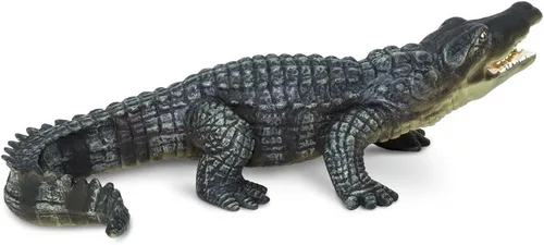 Vista 3 de Safari Ltd. Figura de cocodrilo – Figura detallada de reptil de 6 pulgadas – Juguete educativo para niños, niñas y niños a partir de 3 años