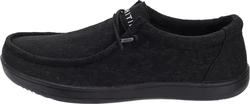 Vista 3 de WHITIN Mens Wide Barefoot Slip-on Loafers Zero Drop Sole Minimalist Canvas Sneakers