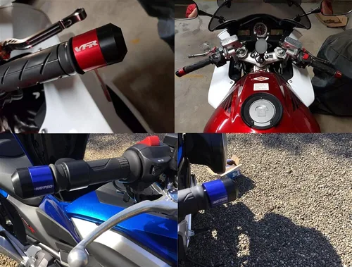 Vista 2 de Tapones de manillar con extremos de barra de agarre de mano para Honda CTX700 CTX700DCT CTX 700 2014 2015 2016 Accesorios de motocicleta con Negro