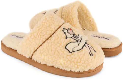 Vista 4 de Nuhaus Women's Footsuite Fuzzy Plush Fleece Slip-on Scuff Mule Slipper with Cozy Memory Foam