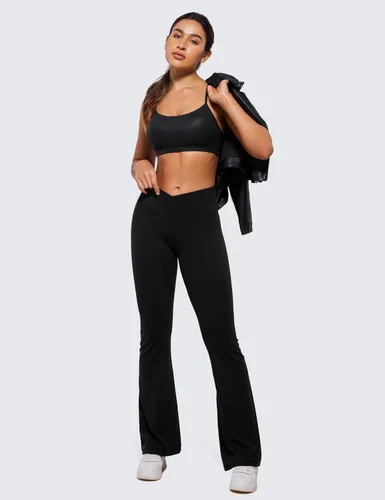 Vista 3 de CRZ YOGA Butterluxe - Brasier deportivo con espalda en Y para mujer, con espalda cruzada, de bajo impacto, tirantes delgados, para entrenamiento