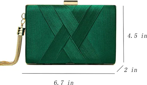 Vista 3 de CARIEDO Bolso de mano de noche para mujer, de tela manchada, para boda, graduación, noche, fiesta, F