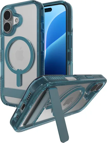 Vista 43 de ZAGG Gear4 Santa Cruz Snap Case para Apple iPhone 14, protección contra caídas D30 de hasta 13 pies (4 m), compatible con carga inalámbrica, parte
