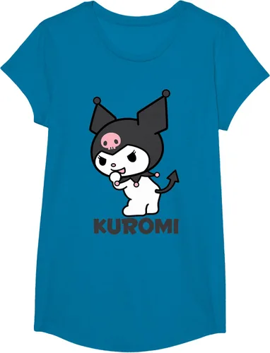 Vista 28 de Sanrio Kuromi - Camiseta con logotipo en la parte trasera Gris Oscuro