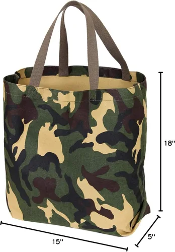 Vista 2 de Rothco Bolsa de lona de camuflaje y sólido, bolsa de comestibles reutilizable para el trabajo y más