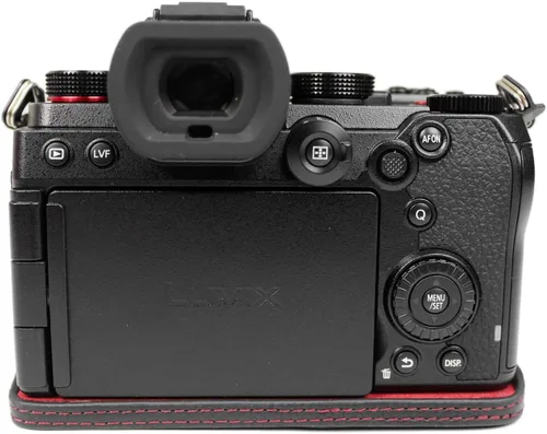 Vista 5 de Rieibi Panasonic S5 - Funda de piel auténtica para cámara compatible con Panasonic Lumix DC-S5, DC-S5II, DC-S5IIX, color negro
