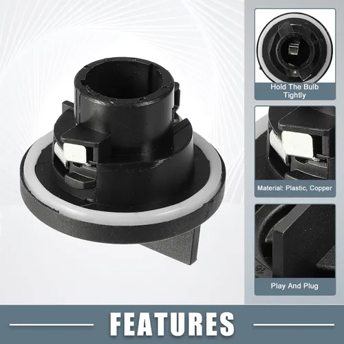 Vista 3 de Bombilla de giro para Volkswagen Jetta Sedan 2011-2017 plástico negro