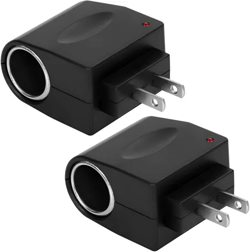 Vista 7 de Convertidor adaptador de CA a CC, CC 12V 500mA, adaptador de corriente para encendedor de cigarrillos de automóvil, enchufe de corriente