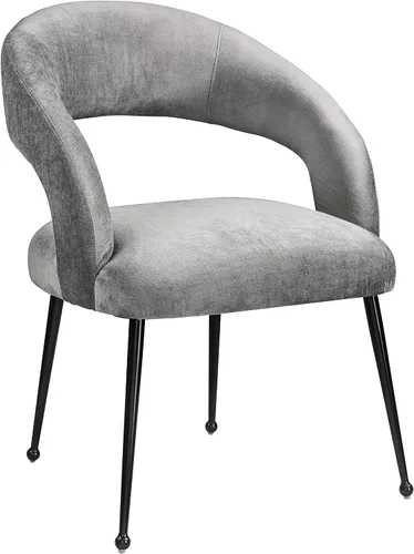 Vista 8 de Tov Furniture Silla de comedor Rocco Black Boucle