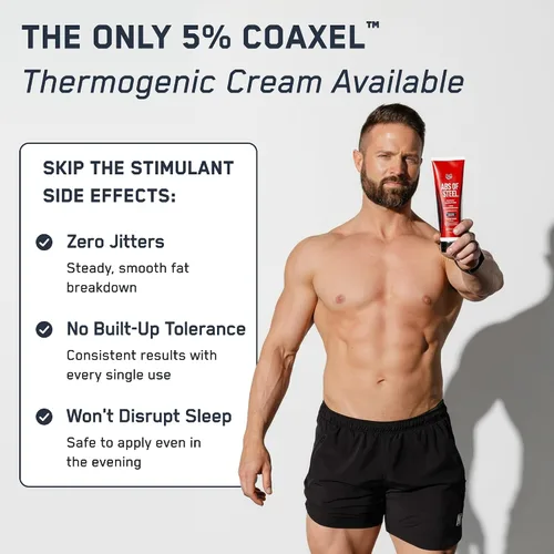 Vista 6 de Crema SteelFit Abdominales de acero, crema de definición máxima con 5% de Coaxel, 8 onzas líquidas
