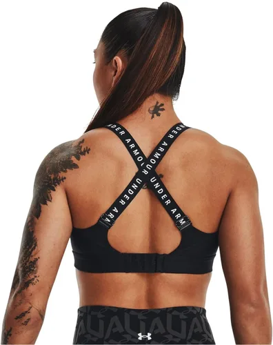 Vista 2 de Under Armour womens Limitless High Sports Bra Negro (001)/Blanco