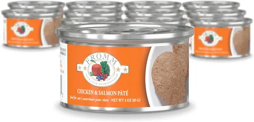 Vista 24 de Fromm Four-Star Nutritionals - Comida húmeda de primera calidad en paté de carne y venado para gatos, receta de carne de res, caja de (12) latas