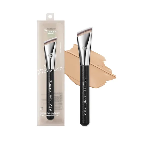 Vista 12 de Piccasso FB21 V-Cut Foundation Brush for Liquid Makeup, Cream Foundation Corte en V