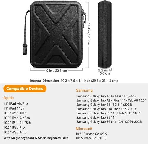 Vista 2 de SITHON Funda tipo cartera de 11 pulgadas para iPad Air 2026 de 11 pulgadas (M4/M3/M2) y iPad (A16) 11th 2025, Pro M5/M4 de 11 pulgadas, iPad