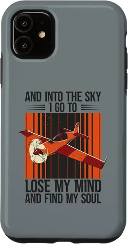 Vista 8 de Funda de aviación para iPhone 12/12 Pro y Into The Sky Flying Airplane Pilot Flight Plane
