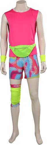 Vista 5 de Disfraz de muñeca de película para niños, cosplay, estilo retro de los años 80, camisas de manga corta, abrigo y pantalones para niños, Halloween