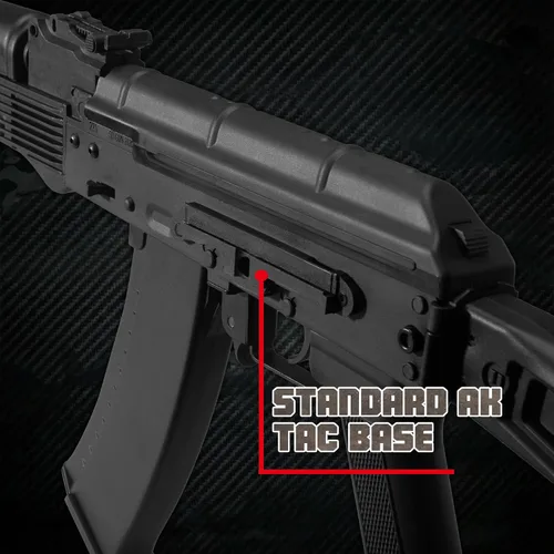 Vista 4 de EMERBU Pro-Grade Gel Splatter Ball Blaster AK74M Actualizado por EMERBU - Cuerpo de Metal y Nylon - 11.1V Alta Potencia - Juego de Engranajes