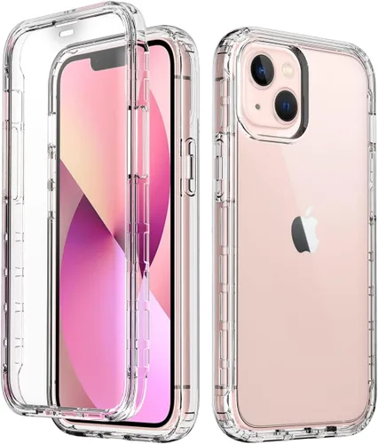 Vista 8 de Funda protectora sólida de cristal resistente de 360° con protector de pantalla compatible con iPhone 7 Plus/8 Plus (5.5 pulgadas), transparente