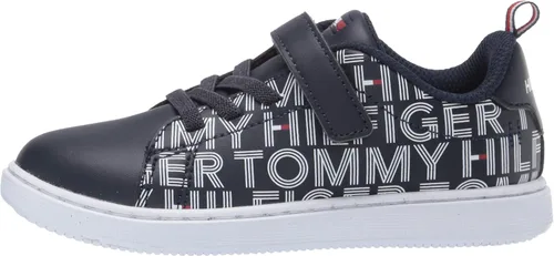 Vista 8 de Tommy Hilfiger Unisex-Niño Niños Th Iconic Court Logo Ps Sneaker