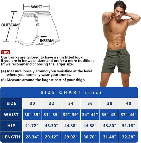 Vista 6 de Traje de baño para hombre de 5 pulgadas elástico de secado rápido con bolsillos con cremallera