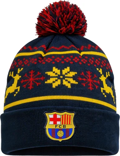 Vista 9 de Icon Sports Officially Licensed FC Barcelona Beanie 44_azul marino