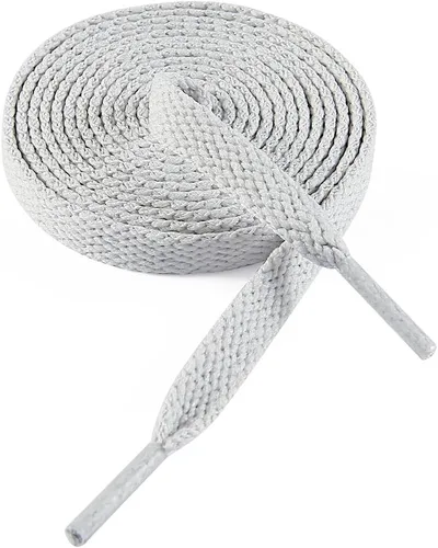 Vista 57 de VSUDO Cordones planos para tenis, cordones para tenis, cordones atléticos 01 Blanco