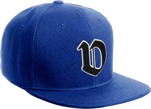 Vista 1734 de Daxton Gorra clásica con visera de billete plano con letras del alfabeto inglés antiguo de la A a la Z