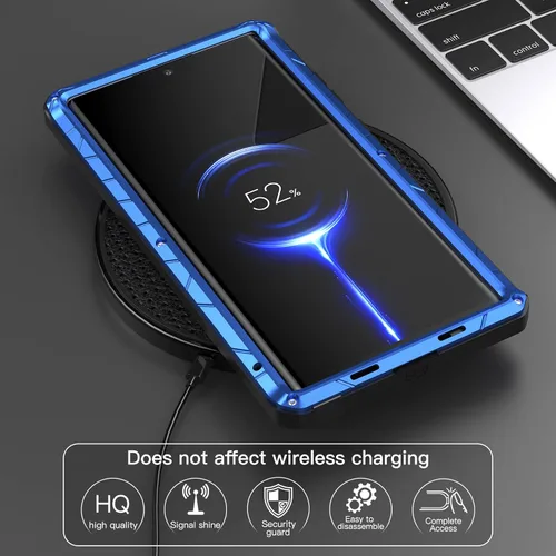 Vista 7 de Feitenn Galaxy S22 Funda protectora ultra resistente, funda dura de silicona resistente a prueba de golpes de goma para Samsung Galaxy S22 5G 2022